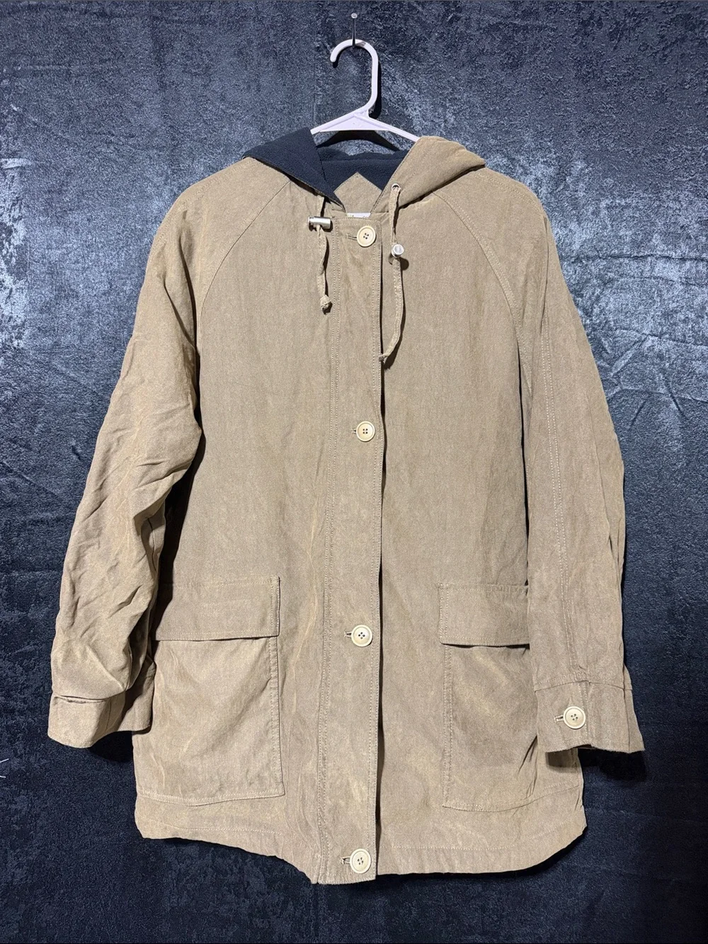 London Fog Hooded Brown Coat Jacket